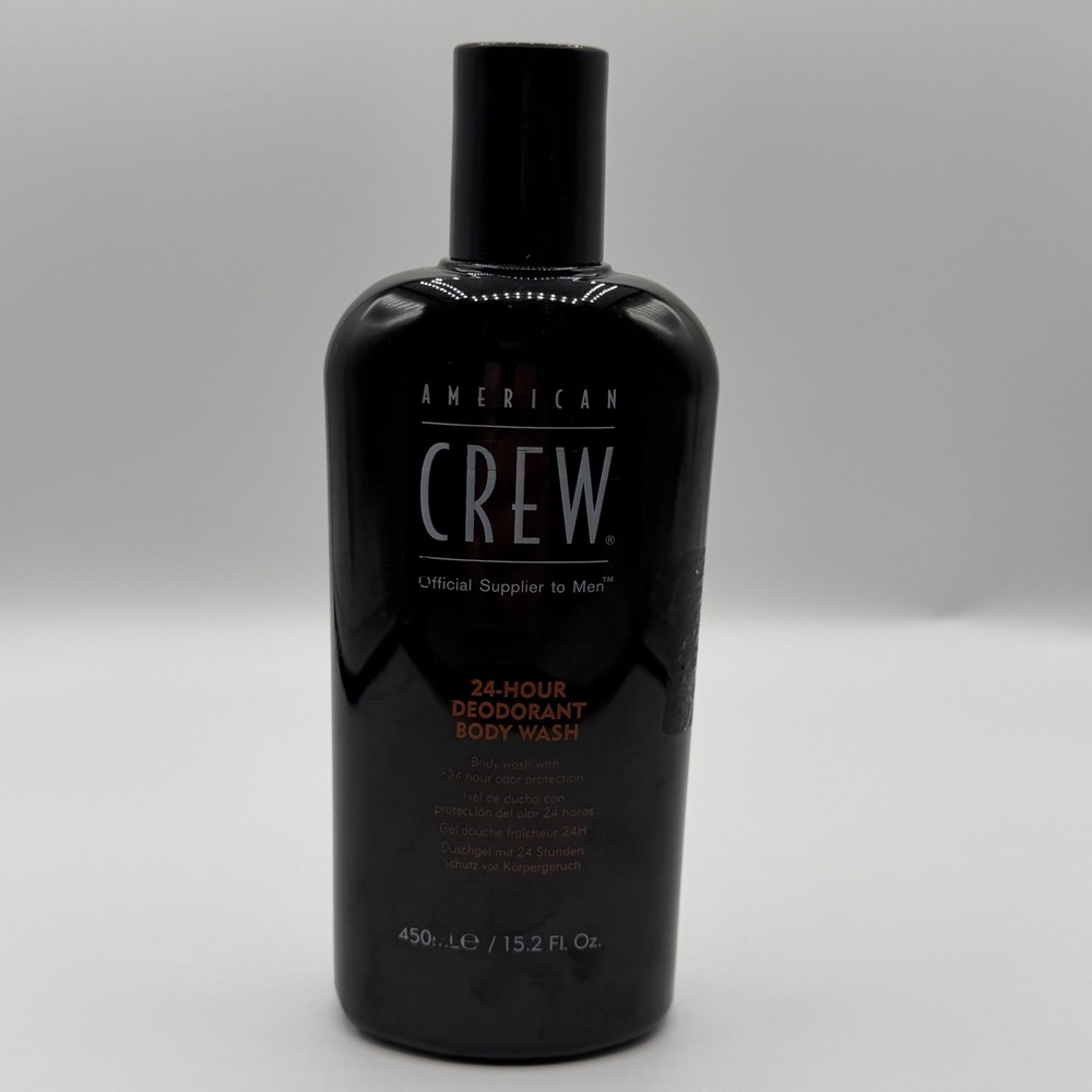 American Crew 24-Hour Deodorant Body Wash 15.2 Fl Oz Mens Shower Gel Refreshing